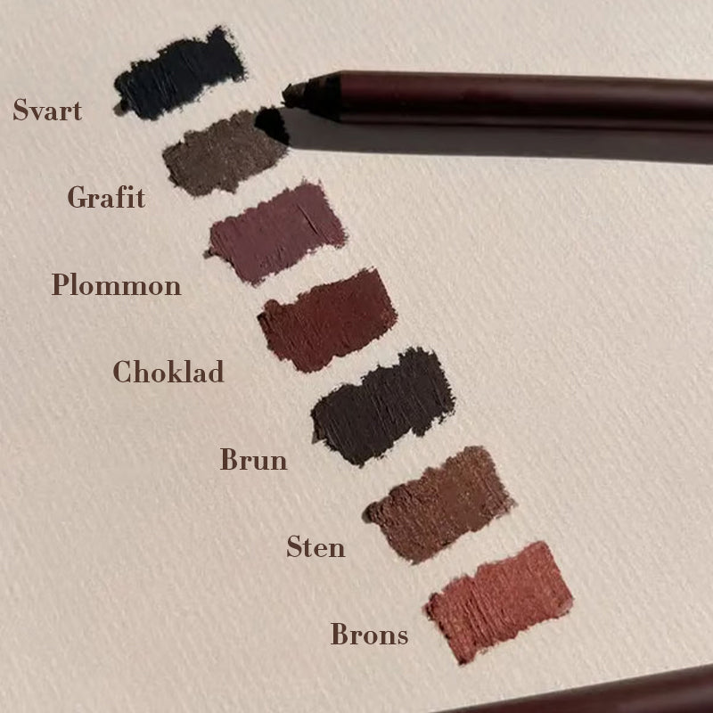24 timmars vattentät eyeliner-duo, vässbar ögonpenna（2 st）
