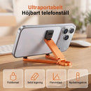 Mini aluminium telefonstativ nyckelring hopfällbar skrivbordshållare