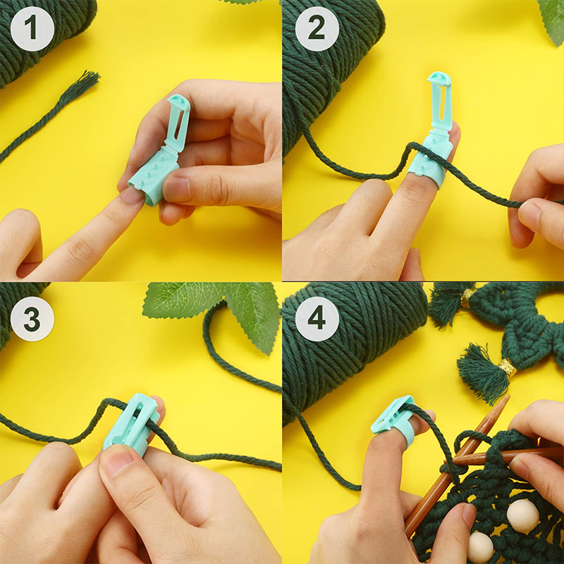 🔥Garnguide Ring Virkat Stickverktyg