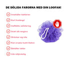 Afrikansk exfolierande mesh-badhandduk med hög elasticitet