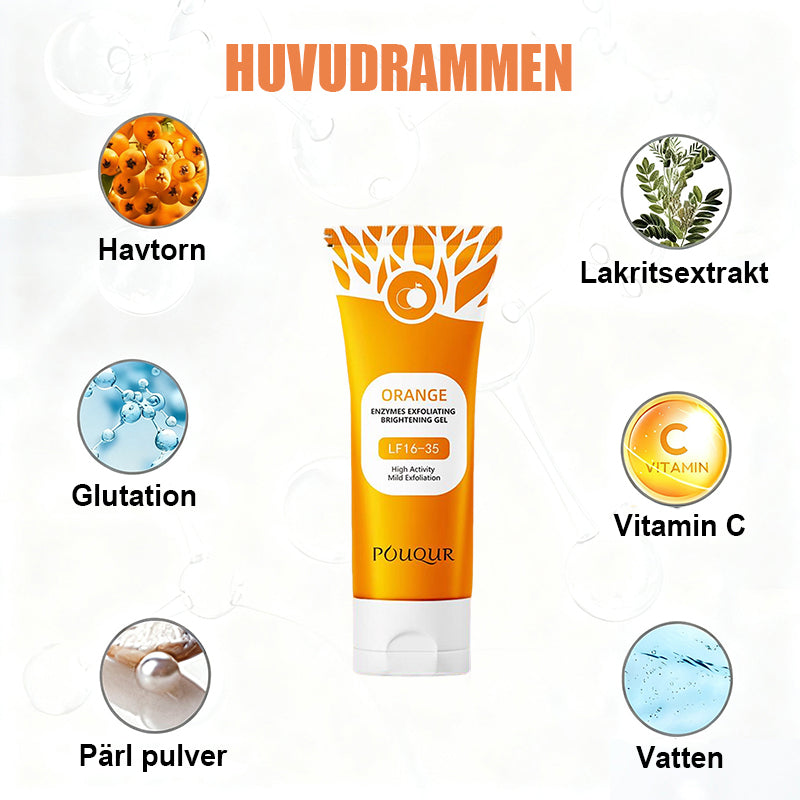 Orange enzym exfolierande gel