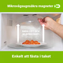 12-tums stänkskyddande magnetiskt lock till mikrovågsugn