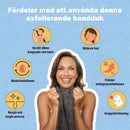 Exfolierande antibakteriell badhandduk