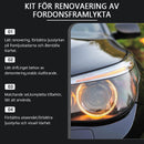 Gulnande, atomiserad repvårdsspray för strålkastare