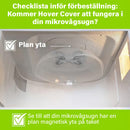 12-tums stänkskyddande magnetiskt lock till mikrovågsugn