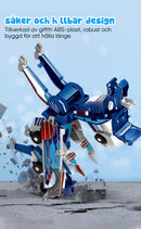 2-i-1 magnetisk bil som förvandlas till flygande drake och enhrning