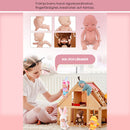 Mini realistiska babydockor med kläder