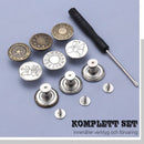 Set med avtagbara knappar