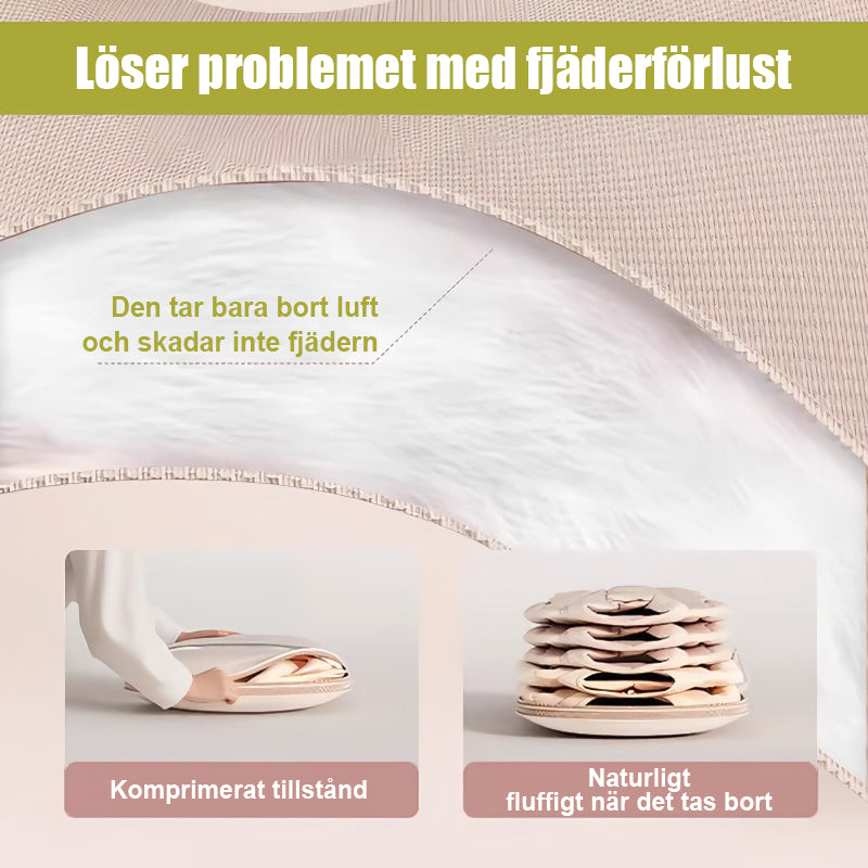 👕Platssparande hängande klädpåse med självkomprimerande dragkedja