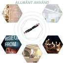 Plug-in-kontakt med dubbla ledningar och låsspänne