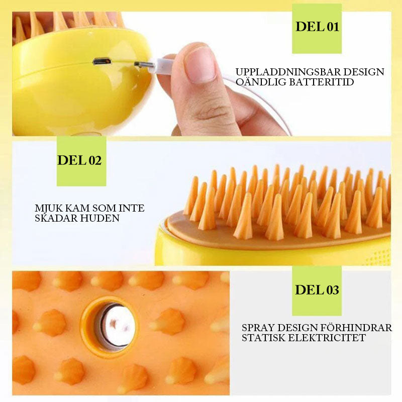 Spray för flytande hårkam