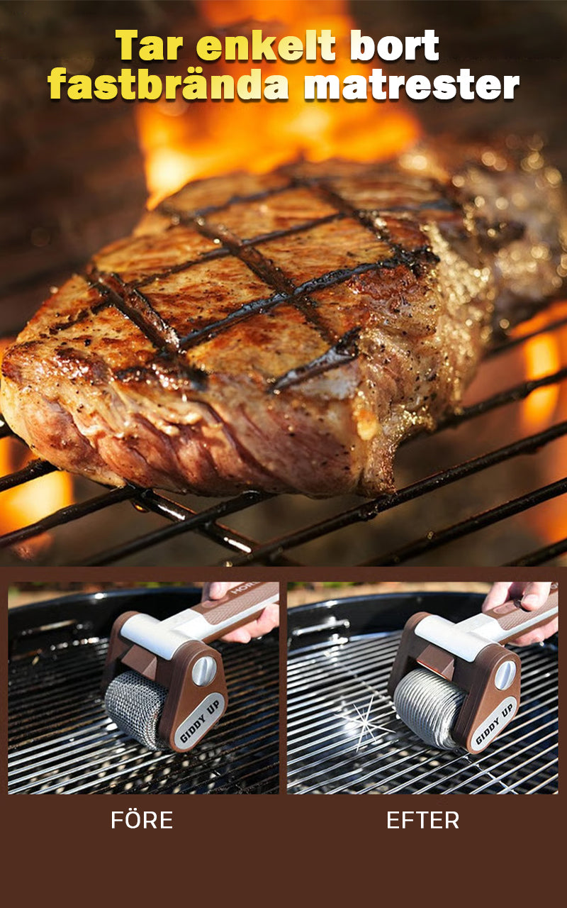Grillborste i rostfritt stål