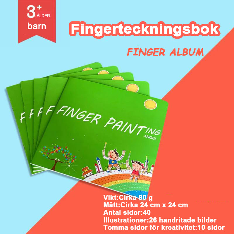 🎨Gåvor till barn🎁Rolig fingermålningssats