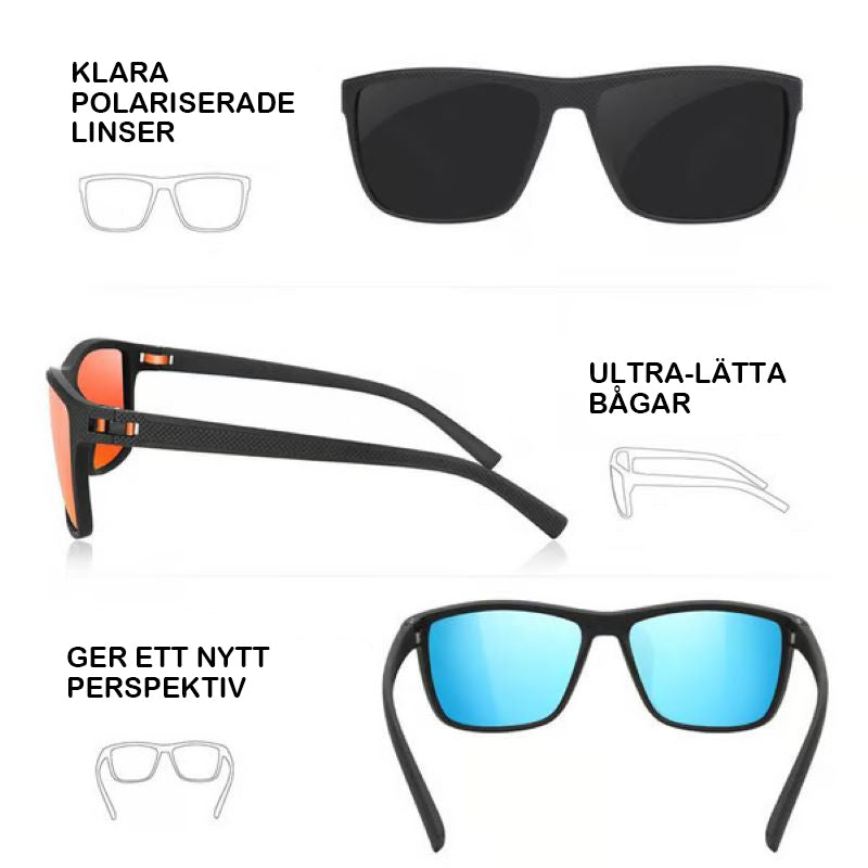 Unisex polariserade glasögon