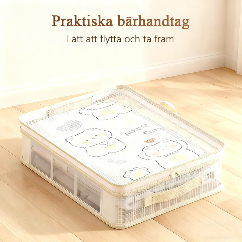 Genomskinliga förvaringspåsar för garderoben