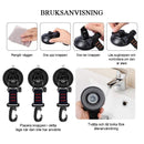 Kraftig vakuumsugkopp med krok