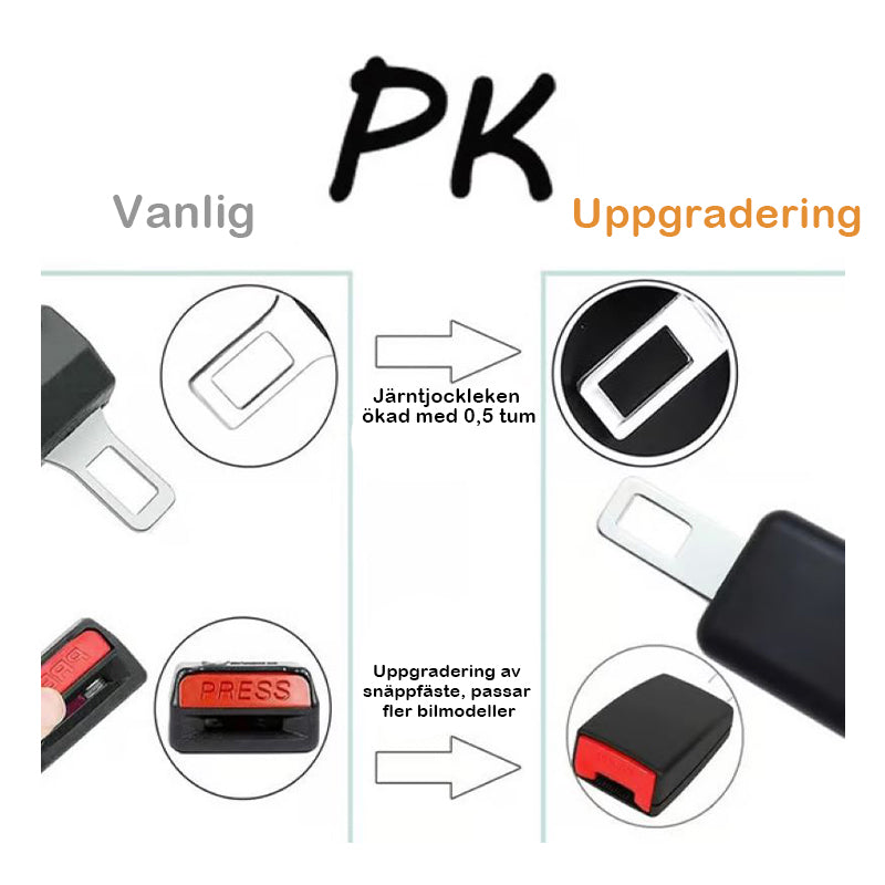 Bilbältesspänne förlängning Säkerhetsbältesklämmor