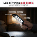 Bärbar rektangulär förstoringslampa med LED-ljus