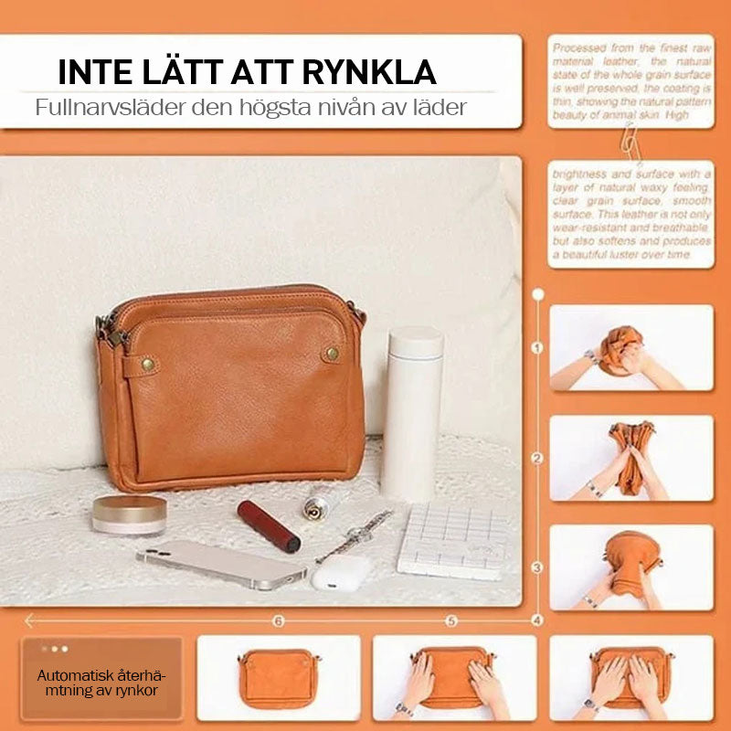 🎁Crossbody axelväskor och kopplingar i läder