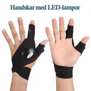 Handskar med vattentäta LED-lampor