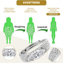 Magnetiserad moissanit diamantring