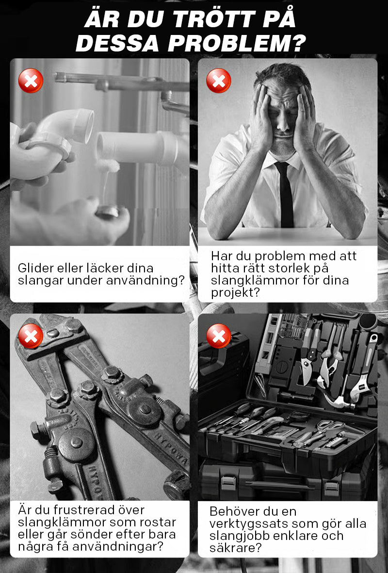 Set med 4 st verktyg för att koppla loss elektriska kontakter