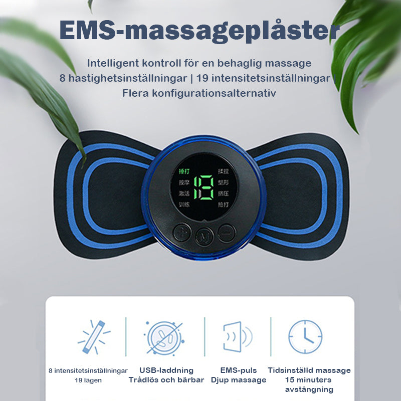 Portabel mini massageapparat för axel, nacke och midja
