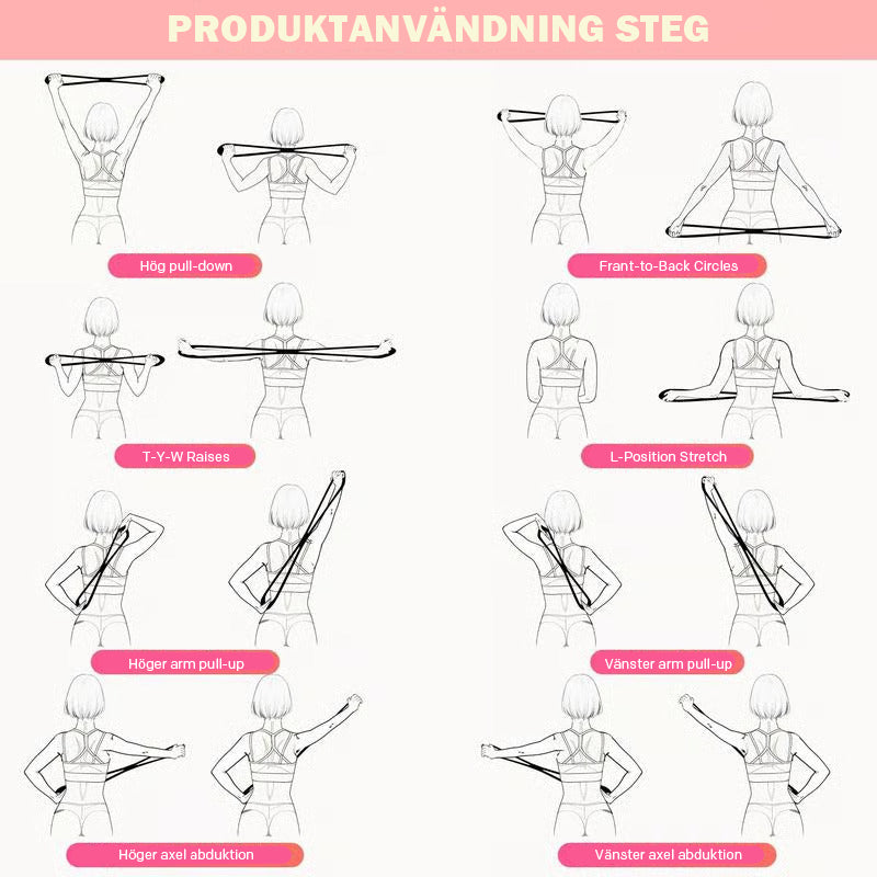 Motståndsband, Figur 8 träningsband för kvinnor och män