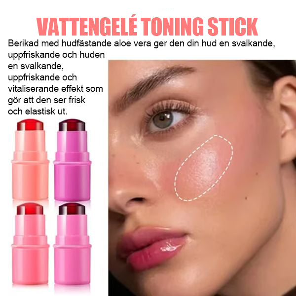 💄Kylande vattengelé läppstift kindfläck