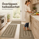 Avlång matta med en raffinerad väv
