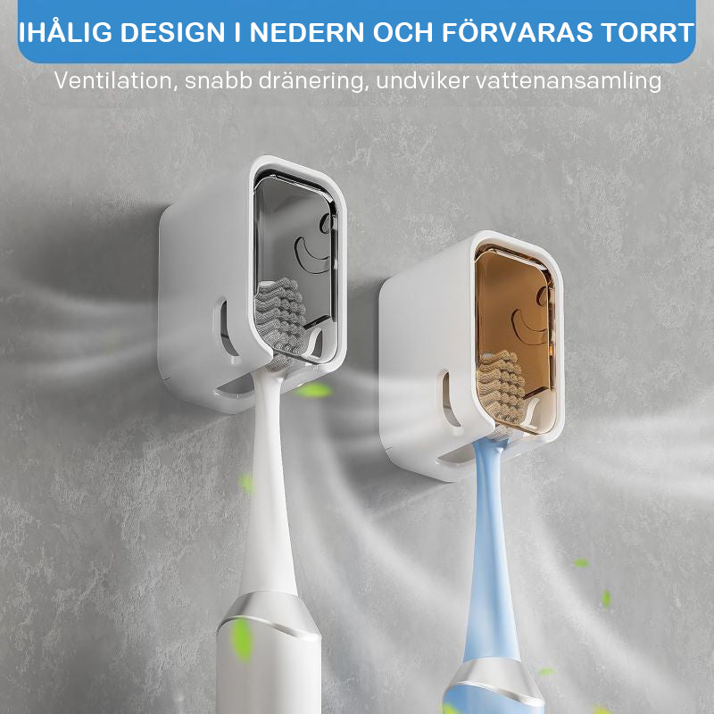 2 st dammtäta tandborstehållarlåda