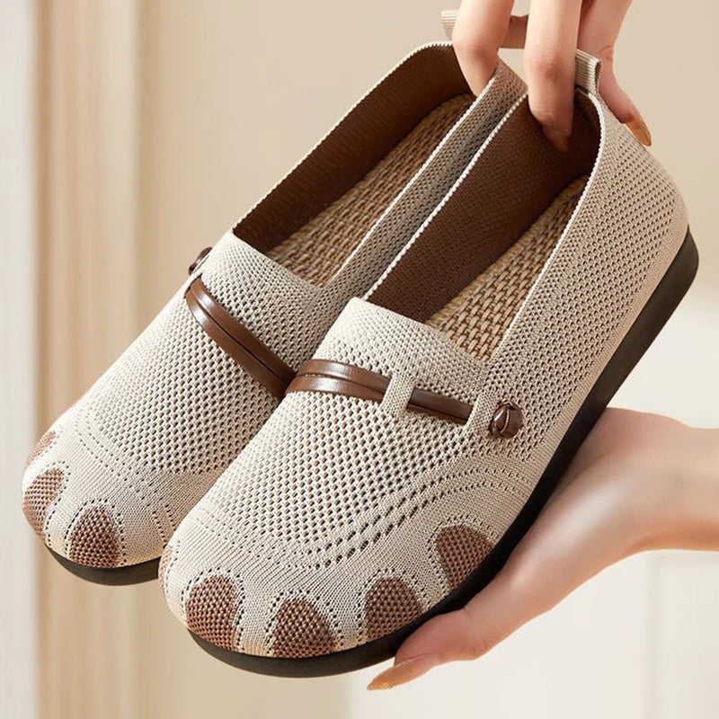 Platt, mjuk sula för kvinnor, Slip-on Casual Shoes