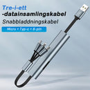 3-i-1 snabbladdningskabel📱