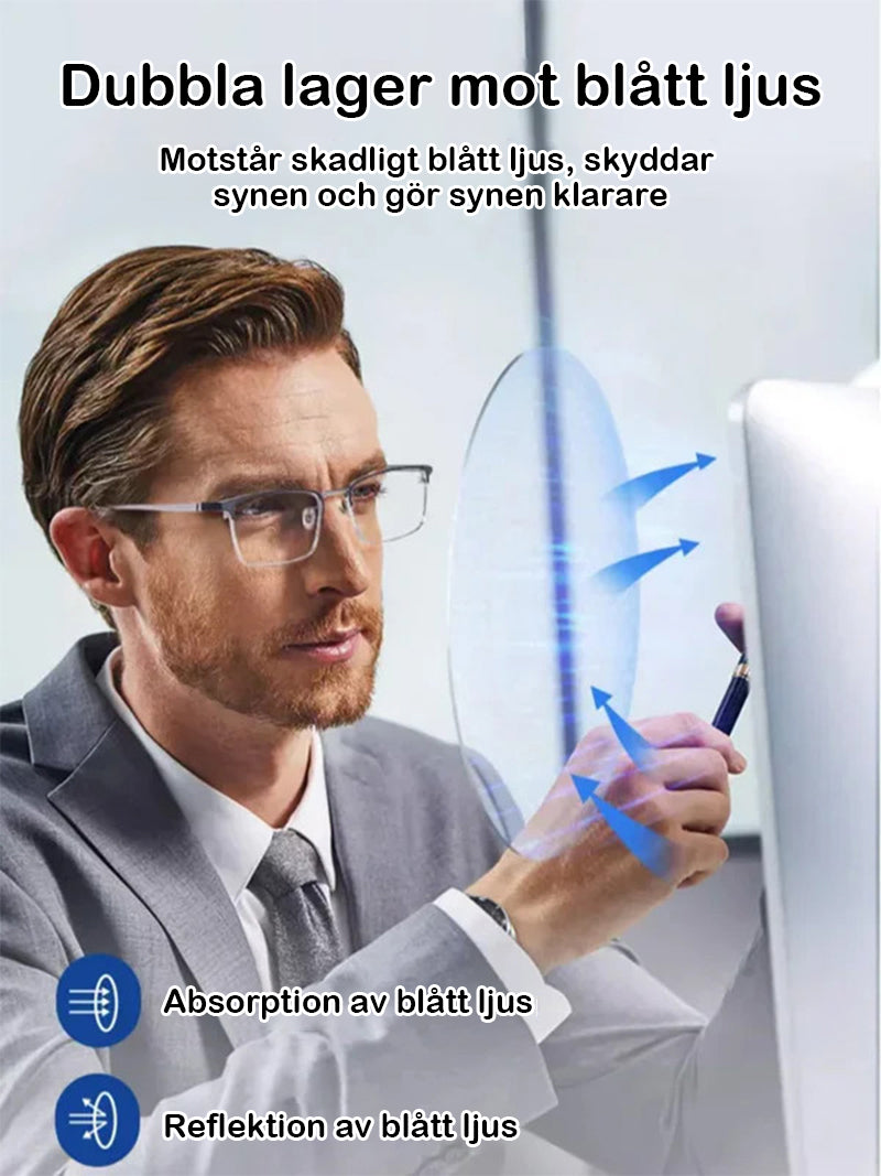 Ultralätta anti-blå presbyopiska glasögon