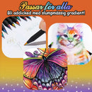 Rolig regnbågsgradient färgpenna