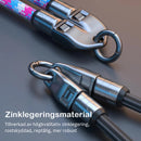 2-i-1 snabbladdningskabel för mobiltelefon