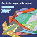 ✈️✨ Gör-det-själv-bok med pappersflygplan