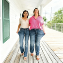 👖Jeans med hög stretch och magkontroll