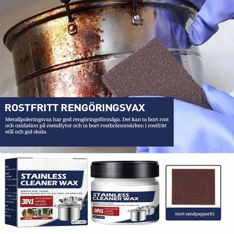 Magisk rengöringspasta för rostfritt stål