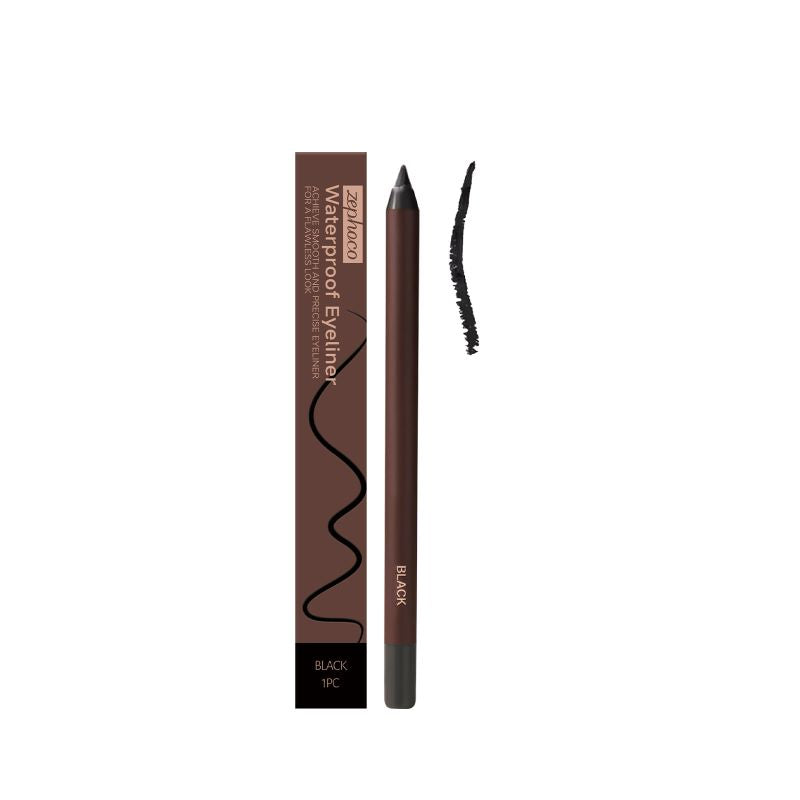 24 timmars vattentät eyeliner-duo, vässbar ögonpenna（2 st）