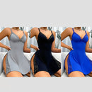 🎉🎉 Nattlinne med slits och spetsrosett