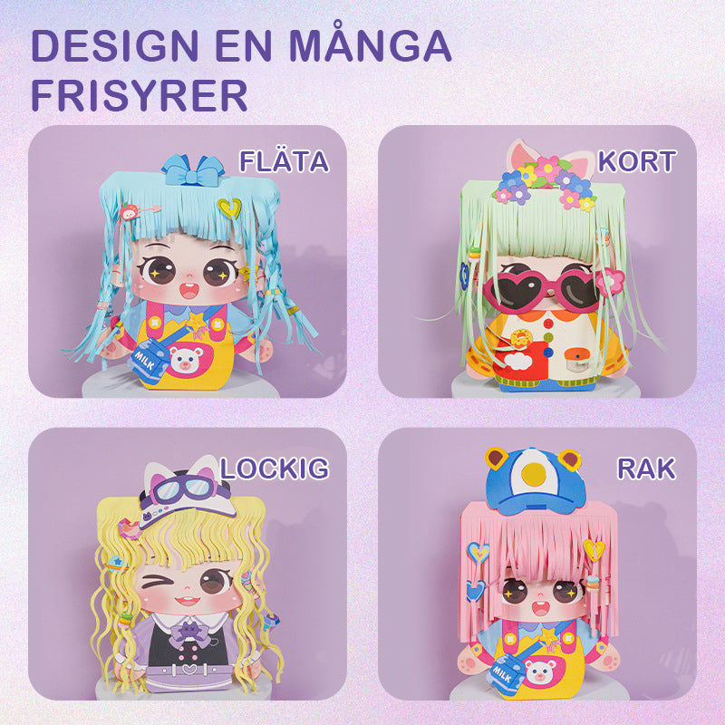Kreativt frisyrpysselkit