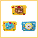 Förälder-barn handgjord tecknad non-woven myntväska budväska