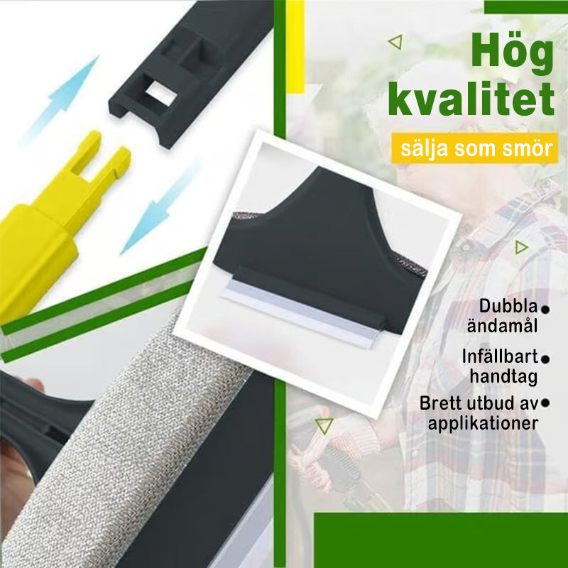 2-i-1 fönsterrengöringsborste för skärm