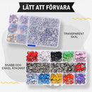 Metalltryckknapp med fästklämma