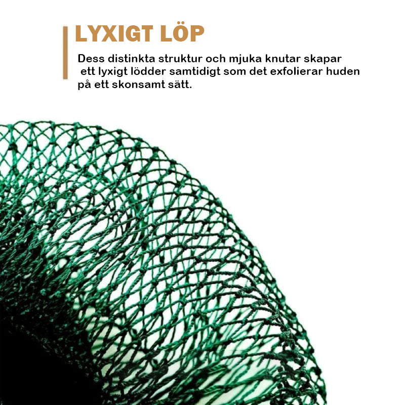 Afrikansk exfolierande mesh-badhandduk med hög elasticitet