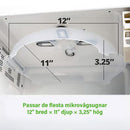 12-tums stänkskyddande magnetiskt lock till mikrovågsugn
