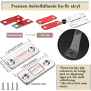 Ultratunna osynliga magnetiska dörrstopp