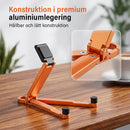 Mini aluminium telefonstativ nyckelring hopfällbar skrivbordshållare