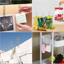 Rostfritt stål metall lång svansklämma med krokar